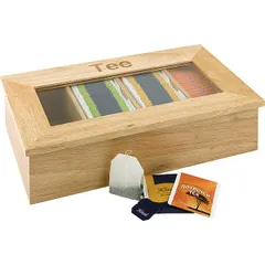 Box for tea bags with a pattern (30 pcs.)  wood , H=90, L=335, B=200mm  St. tree