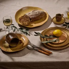 Тарелка «Эггшелл Нейчер» фарфор D=230,H=38мм коричнев., изображение 4