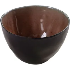 Salad bowl “Pure” ceramics 220ml D=105,H=65mm brown.