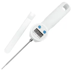 Electronic thermometer (-50+300C)  plastic, steel , H=1, L=27, B=10 cm  white, metal.