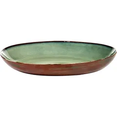 Блюдо «Террес де Ревес» глубокое керамика D=355,H=80мм болотн.,коричнев., изображение 2