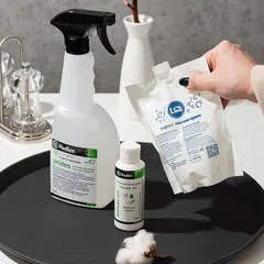 Мельница для cоли и перца 2 предмета с подставкой акрил ,H=11см, изображение 3