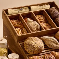 Набор фуршетный 2 ящика + 2 вставки + подставка[5шт] дуб св. дерево, изображение 3