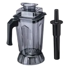 Контейнер для блендера «CB-986» с крышкой ,H=35,L=28,B=19см прозр.,черный, изображение 2