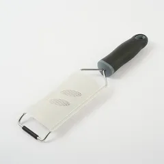 Терка с ручкой сталь нерж.,пластик ,L=315/138,B=65мм металлич.,черный, изображение 3