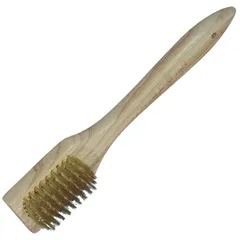 Щетка латунь,дерево ,L=30см св. дерево