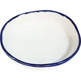 Тарелка глубокая «Орризонте» фарфор 0,6л D=185,H=50мм белый,синий