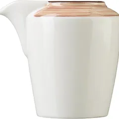 Молочник «Чино» фарфор 70мл ,H=68,L=74мм белый,бежев., изображение 2