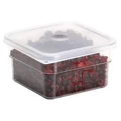 Контейнер для продуктов градуированный поликарбонат 1,9л ,H=10,L=18,5,B=18,5см прозр., изображение 3