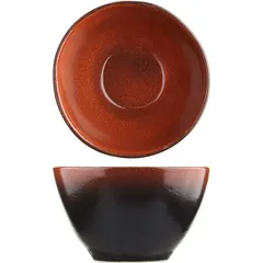 Салатник «Млечный путь красный» фарфор 0,6л D=15см красный,черный, изображение 2