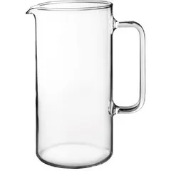 Jug glass 1l ,H=19.5cm clear.