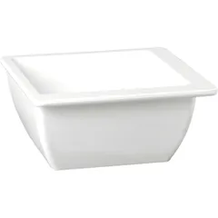 Square salad bowl plastic 1.6l ,H=9,L=20,B=20cm white