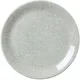 Тарелка «Инк Грэй» мелкая фарфор D=25,2см белый,серый