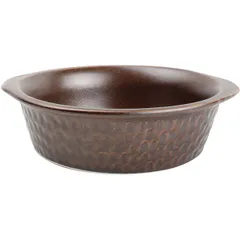 Baking dish  porcelain ,H=40,L=155,B=140mm brown.