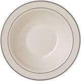 Тарелка глубокая «Рисепшн» стекло 250мл D=160,H=35мм слон.кость,серый