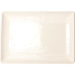 Блюдо «Арборесценс» прямоугольное фарфор ,H=24,L=320,B=230мм слон.кость