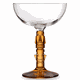 Шампанское-блюдце «Тики» стекло 250мл D=10,8,H=14,6см прозр.,амбер