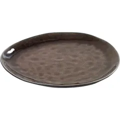 Тарелка «Пьюр» овальная керамика ,L=28,B=24см коричнев.