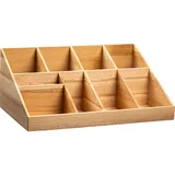 Подставка барная (9 отделений) бук ,H=17,5,L=43,B=26,5см бежев.
