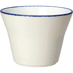 Salad bowl “Blue Dapple”  porcelain  0.71 l  D=14 cm  white, blue