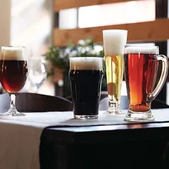 Кружка для пива «Бавьера» стекло 350мл D=75/70,H=160,B=125мм прозр., изображение 3