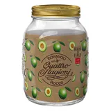 Банка «Кватро Стаджони» круглая с крышкой стекло 3,175л D=16,H=21,8см прозр.