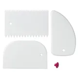 Набор шпателей кондитерских (3 шт.) нейлон белый