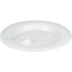 Тарелка «Актив» для системы таблицы питания с делением фарфор D=26см белый, изображение 2