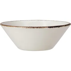 Salad bowl “Brown Dapple”  porcelain  0.5 l  D=16.5 cm  white, brown.