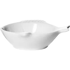 Блюдо для комплимента «Кунстверк» рыба фарфор D=95,H=24,L=97,B=70мм белый, изображение 2