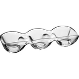 Менажница «Банкет» 3 секции прямоугольная стекло ,H=7,L=39,B=13см прозр.