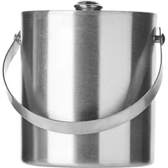 Емкость для льда «Проотель» с крышкой сталь нерж. 1,1л D=12,H=14,B=14см металлич.