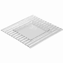 Тарелка «Криэйшнс Селект» квадратная стекло 30мл ,H=18,L=310,B=310мм прозр.