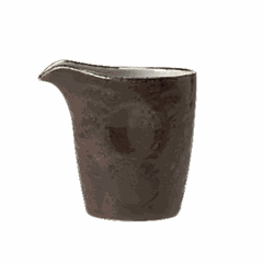 Молочник «Крафт» фарфор 85мл D=58,H=720,L=750мм серый