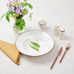 Соусник «Париж» фарфор 60мл D=6,H=5см белый,коричнев., Объем по данным поставщика (мл): 60, изображение 4