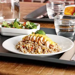 Тарелка «Ресторан» мелкая стекло D=225,H=20мм белый, изображение 2