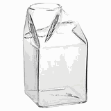 Емкость для сока стекло 420мл ,H=12,6см прозр.