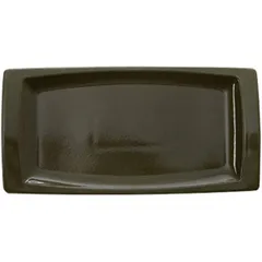 Serving dish “Mundo Amazonia”  porcelain , L=36, B=18 cm  dark green.