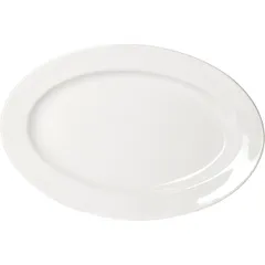 Блюдо «Кунстверк» овальное фарфор ,H=22,L=300,B=200мм белый