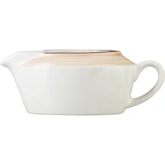 Соусник «Чино» фарфор 127мл ,H=50,L=133,B=78мм белый,бежев., изображение 2