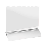 Подставка наст.д/меню «Флэш» пластик,алюмин. ,H=29,7,B=10,5см