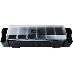 Container for fruits, seasonings and straws with a lid “Prootel” 8 compartments  plastic , H=17.5, L=57.5, B=