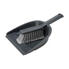 Щетка с совком полипроп. ,H=11,2,L=32,B=23см тем.сер.