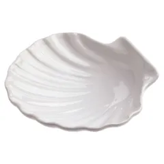 Dish shell porcelain 20ml ,H=40,L=133,B=118mm white