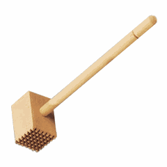 Hammer for beating meat  wood , H=75, L=310, B=75mm  beige.