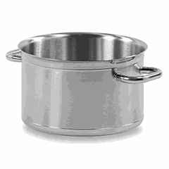 Pan without lid  stainless steel  D=36, H=24cm  metal.