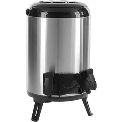 Thermos with 2 taps  stainless steel, aluminum  10 l  D=23.5, H=32.5 cm  metal.