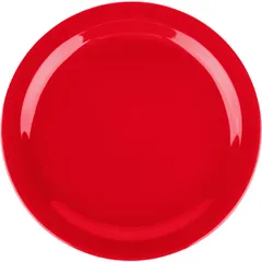 Plate plastic D=27cm red