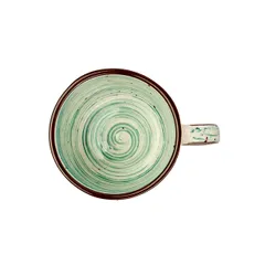 Чашка кофейная «Пастораль» фарфор 70мл зелен., изображение 3