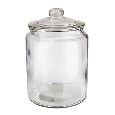 Банка «Классик» круглая с крышкой стекло,стекло 6л D=20,H=30см прозр.